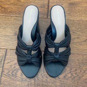 Black heeled sandals